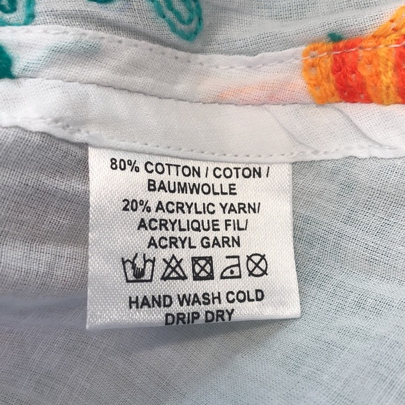 Pure Nordic Swimsuit Coverup Sundress with Floral Embroidery NWT - Picture 10 of 11